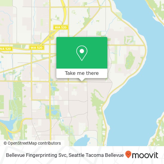 Mapa de Bellevue Fingerprinting Svc