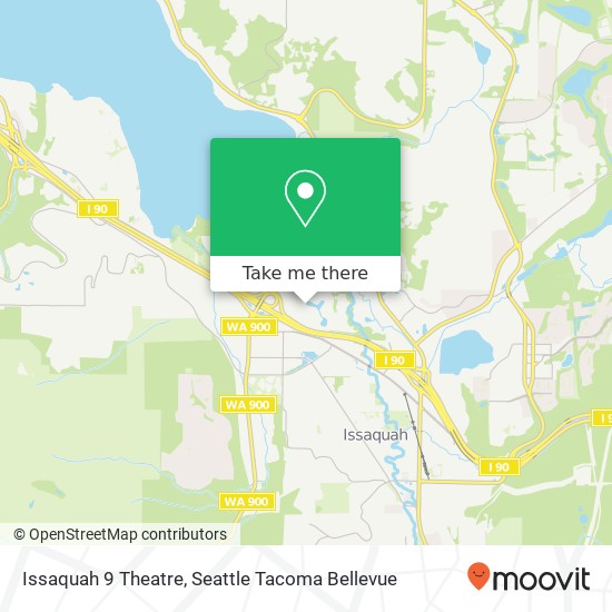 Mapa de Issaquah 9 Theatre