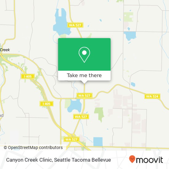 Canyon Creek Clinic map