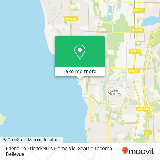 Friend To Friend-Nurs Home Vis map