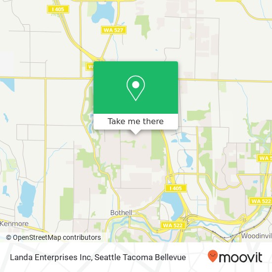 Landa Enterprises Inc map