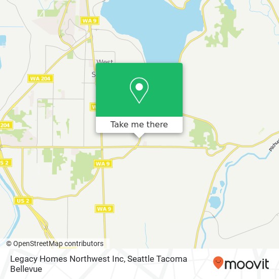 Mapa de Legacy Homes Northwest Inc