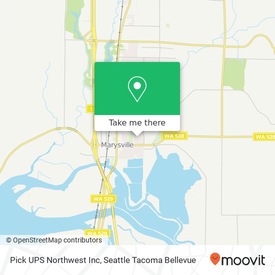 Pick UPS Northwest Inc map