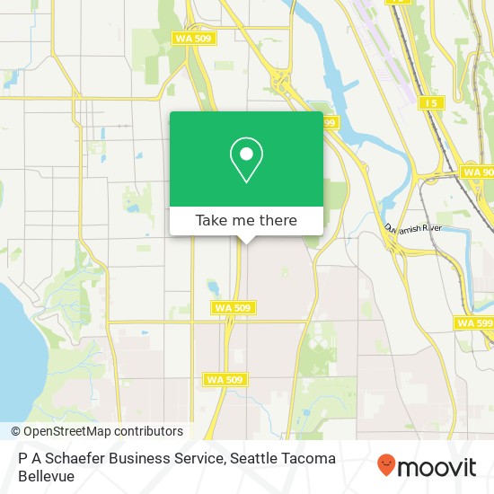 P A Schaefer Business Service map