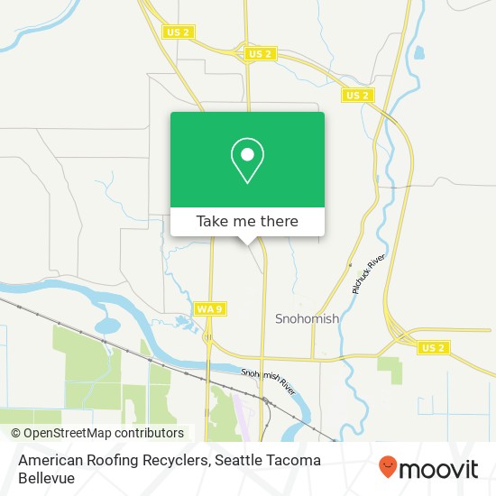 American Roofing Recyclers map