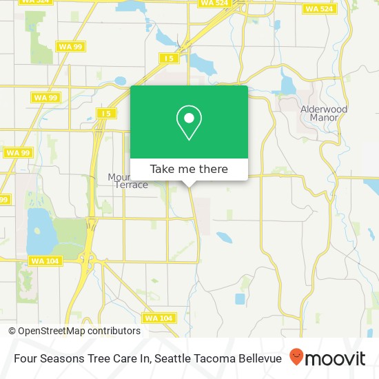 Four Seasons Tree Care In map