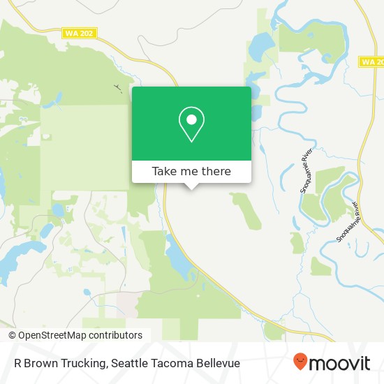 R Brown Trucking map
