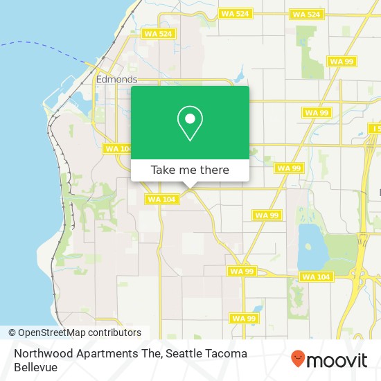 Mapa de Northwood Apartments The