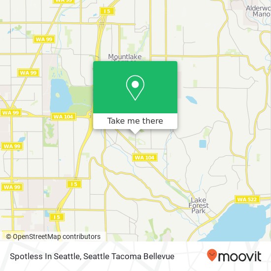 Spotless In Seattle map