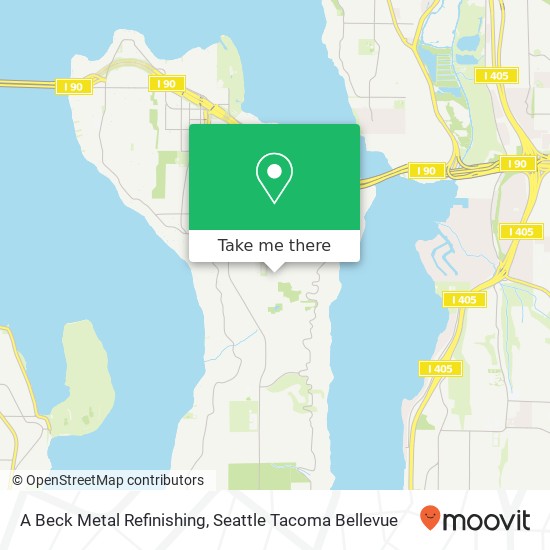 A Beck Metal Refinishing map