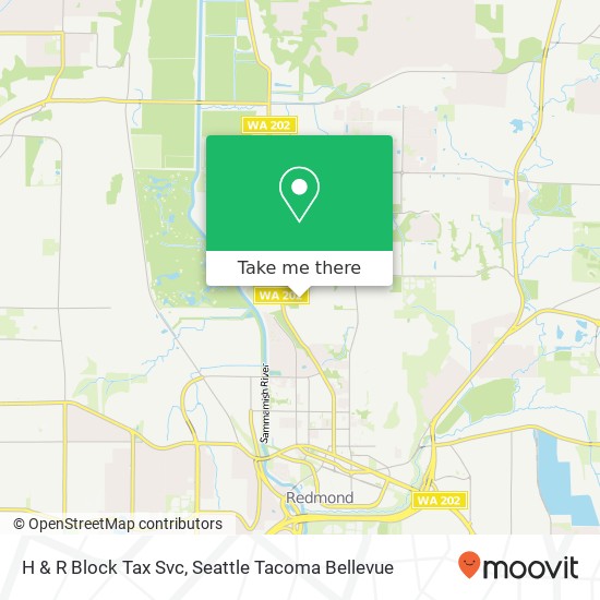 H & R Block Tax Svc map