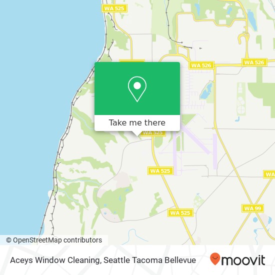 Aceys Window Cleaning map