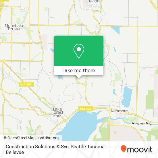 Construction Solutions & Svc map