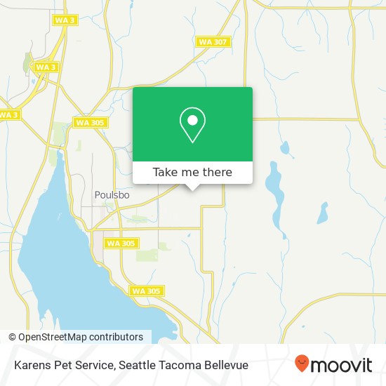 Karens Pet Service map