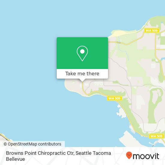 Mapa de Browns Point Chiropractic Ctr