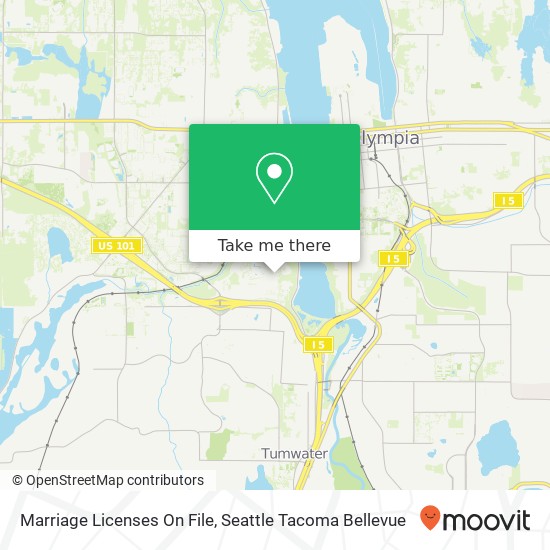 Mapa de Marriage Licenses On File