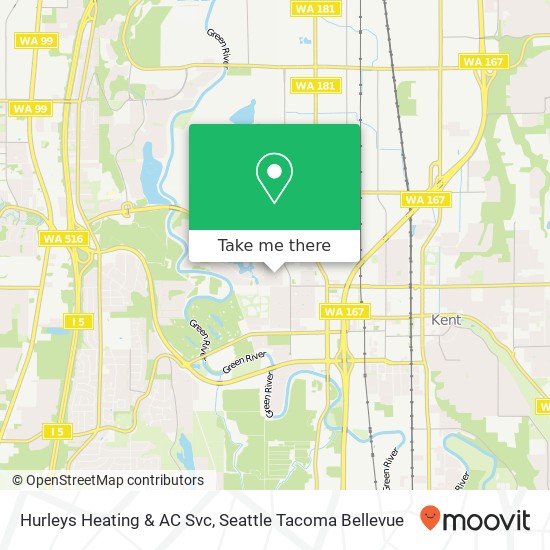 Hurleys Heating & AC Svc map