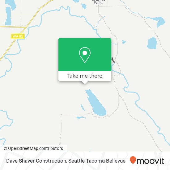 Dave Shaver Construction map