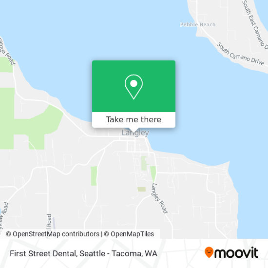 First Street Dental map