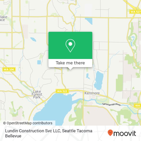 Lundin Construction Svc LLC map