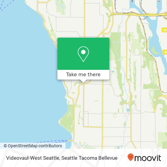 Videovaul-West Seattle map