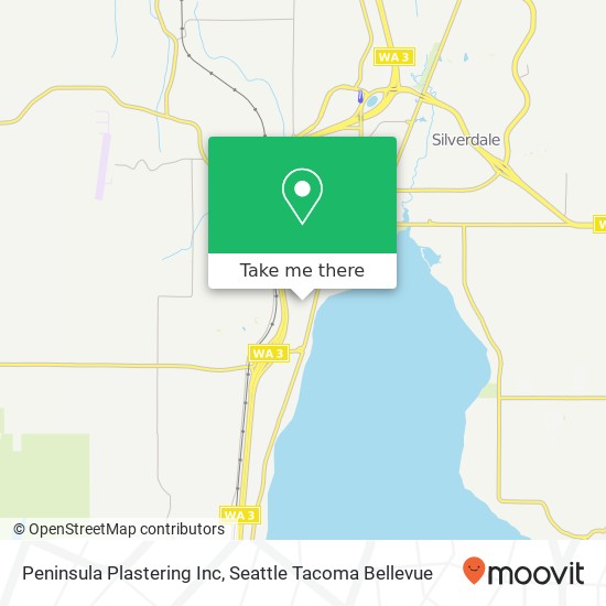 Mapa de Peninsula Plastering Inc