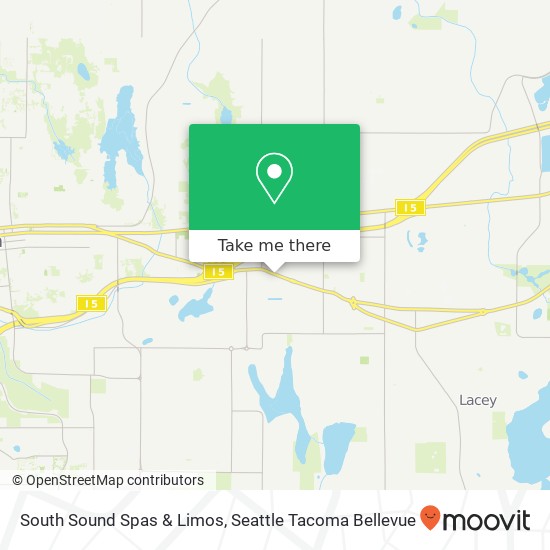 South Sound Spas & Limos map