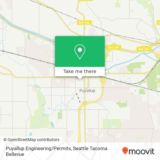 Mapa de Puyallup Engineering/Permits