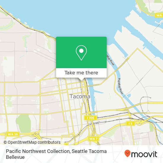 Pacific Northwest Collection map