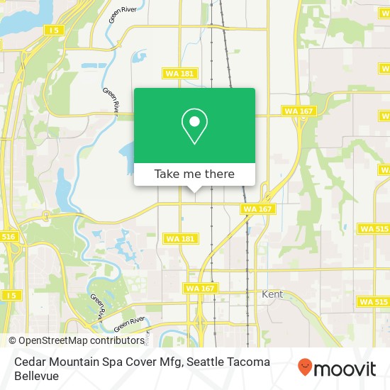 Mapa de Cedar Mountain Spa Cover Mfg