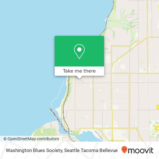 Washington Blues Society map