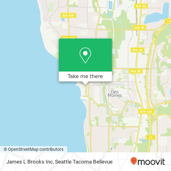 James L Brooks Inc map