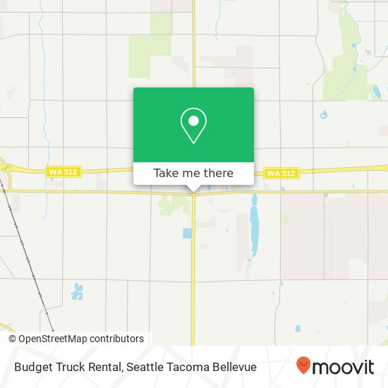 Budget Truck Rental map