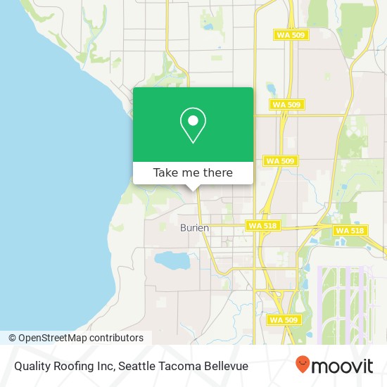 Quality Roofing Inc map