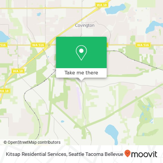 Kitsap Residential Services map