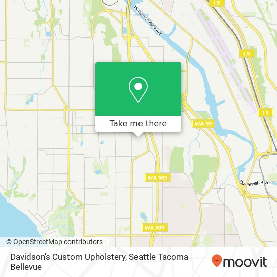 Davidson's Custom Upholstery map