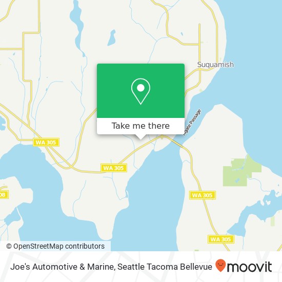 Joe's Automotive & Marine map