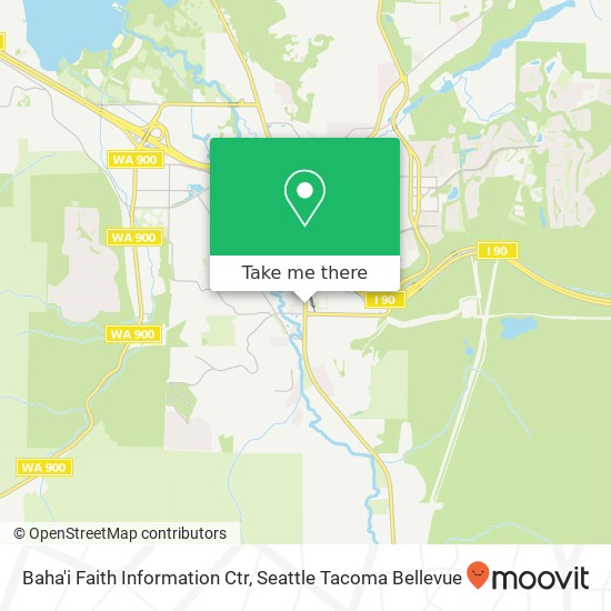 Baha'i Faith Information Ctr map