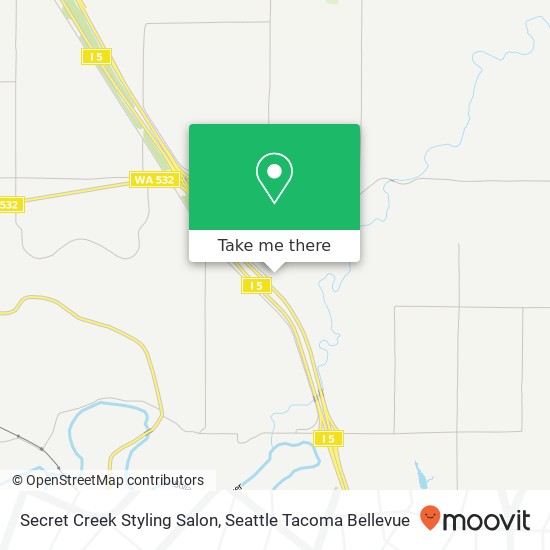 Secret Creek Styling Salon map