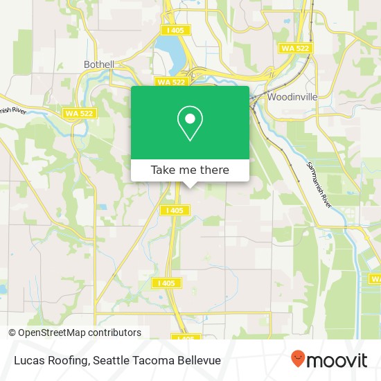 Lucas Roofing map