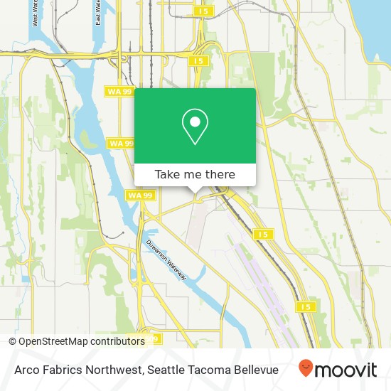 Arco Fabrics Northwest map