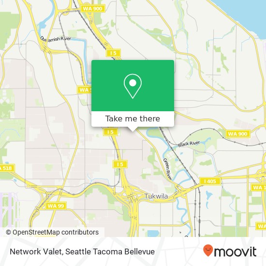 Network Valet map