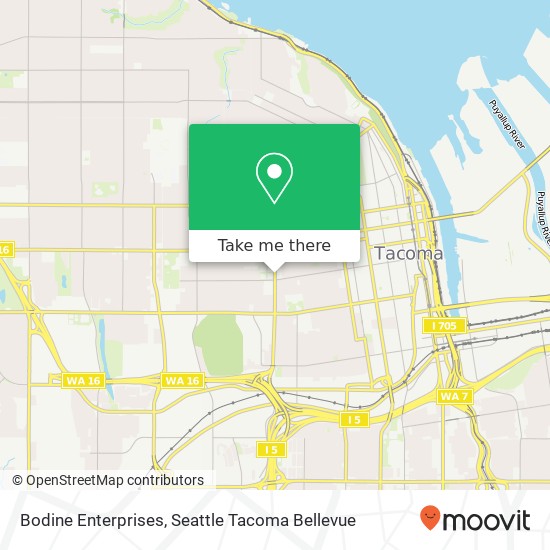 Bodine Enterprises map