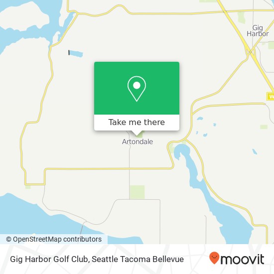 Mapa de Gig Harbor Golf Club