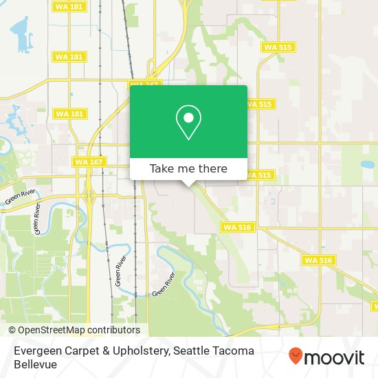 Evergeen Carpet & Upholstery map