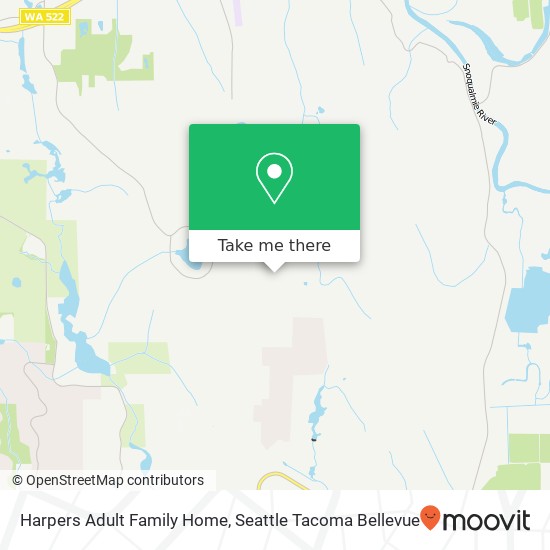 Harpers Adult Family Home map