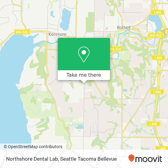 Mapa de Northshore Dental Lab
