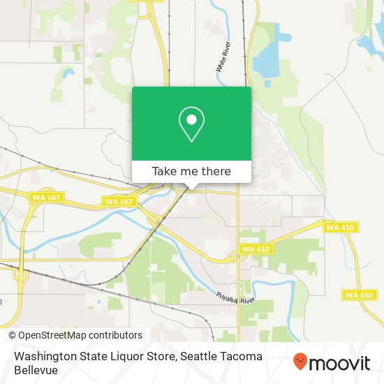 Mapa de Washington State Liquor Store