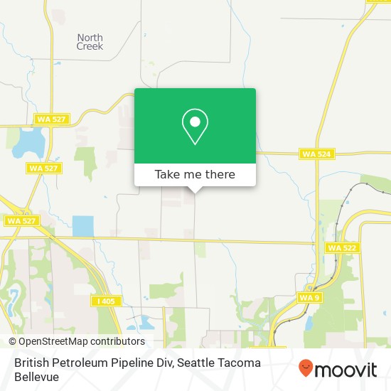 Mapa de British Petroleum Pipeline Div