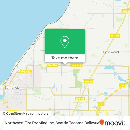 Mapa de Northwest Fire Proofing Inc